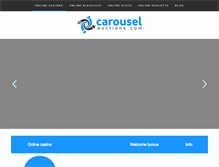 Tablet Screenshot of carousel-auctions.com